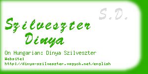 szilveszter dinya business card